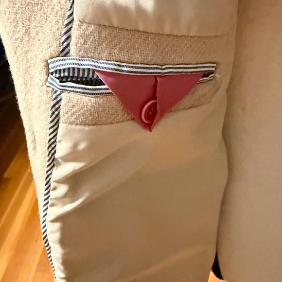J. Crew Women's Cream Pea Coat - Picture 7 of 9